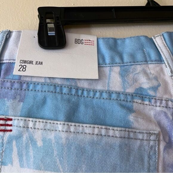 BDG Cowgirl Jeans Renaissance Print Straight Relaxed Size 28 NWT - Picture 8 of 12